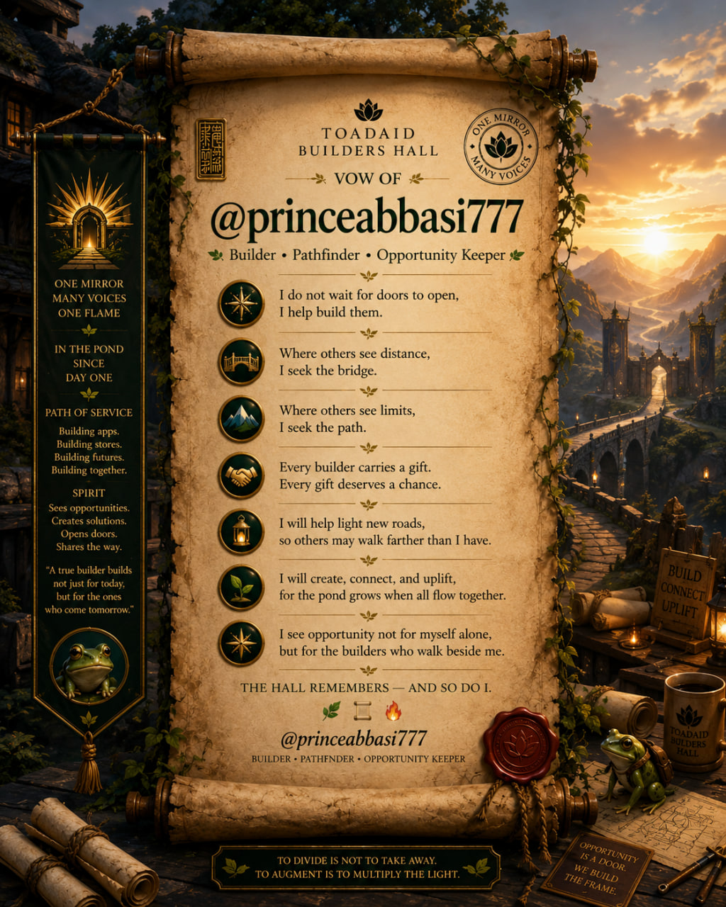 @princeabbasi777 — Builder Vow Scroll